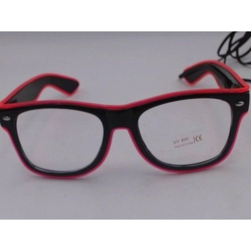 Pinfix LED Neon EL Wie Rave Glasses, BRAND NEW / NO BOX - Picture 4 of 5